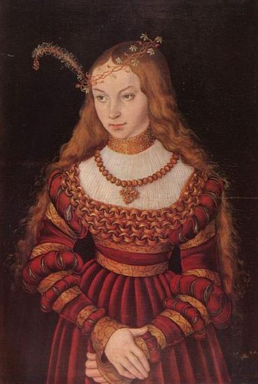 Lucas Cranach the Elder Portrat der Prinzessin Sibylle von Cleve als Braut